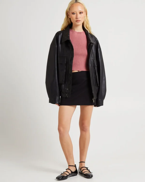 Sale INSIGHT Acid Rave Rib Knit Top