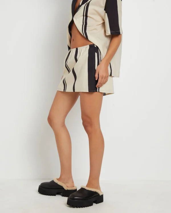 Clearance SNDYS Alba Mini Skirt In Black Print