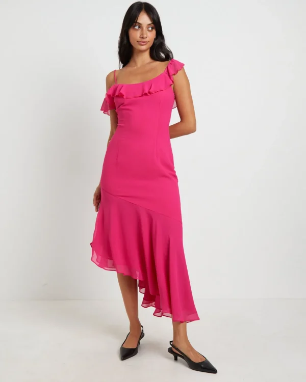 Fashion CHARLIE HOLIDAY Alexandra Maxi Dress In Pink