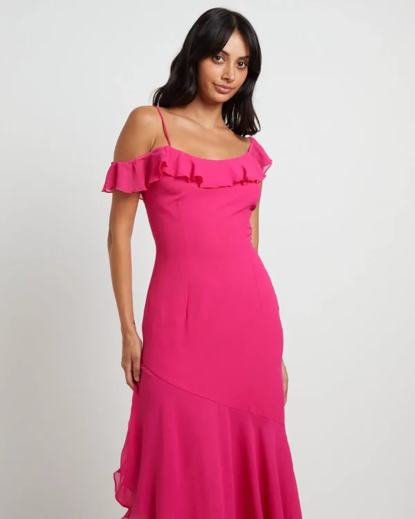 Fashion CHARLIE HOLIDAY Alexandra Maxi Dress In Pink