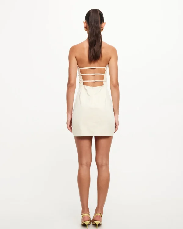 Cheap LIONESS Allure Strapless Mini Dress In Ivory