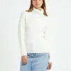 Cheap ALICE IN THE EVE Amina Tie Back Boxy Knit Jumper White