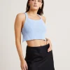 Best SUBTITLED Andi Compact Knit Cross Back Top