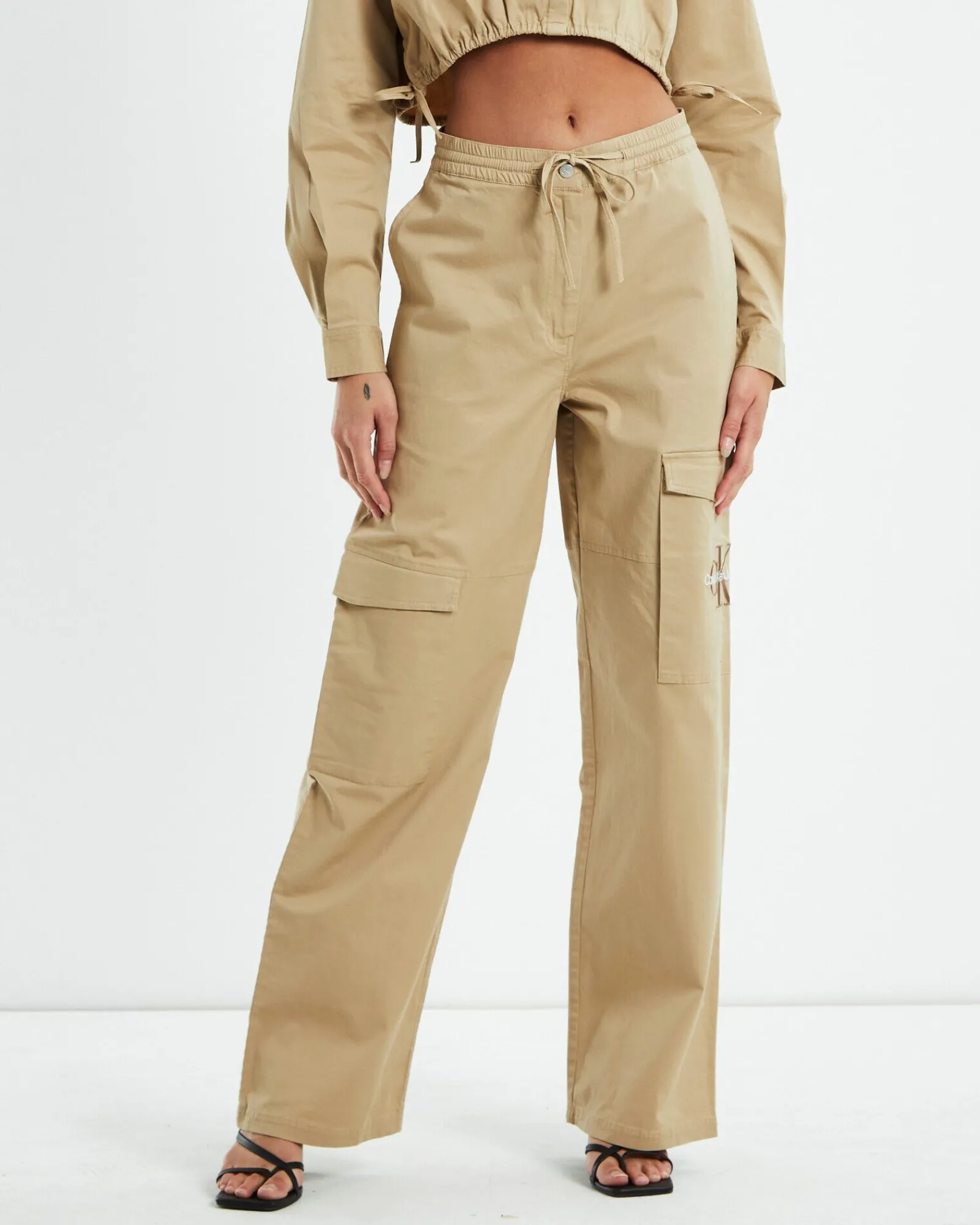 archival_monologo_cargo_p_0.webp Cheap CALVIN KLEIN Archival Monologo Cargo Pants Nude