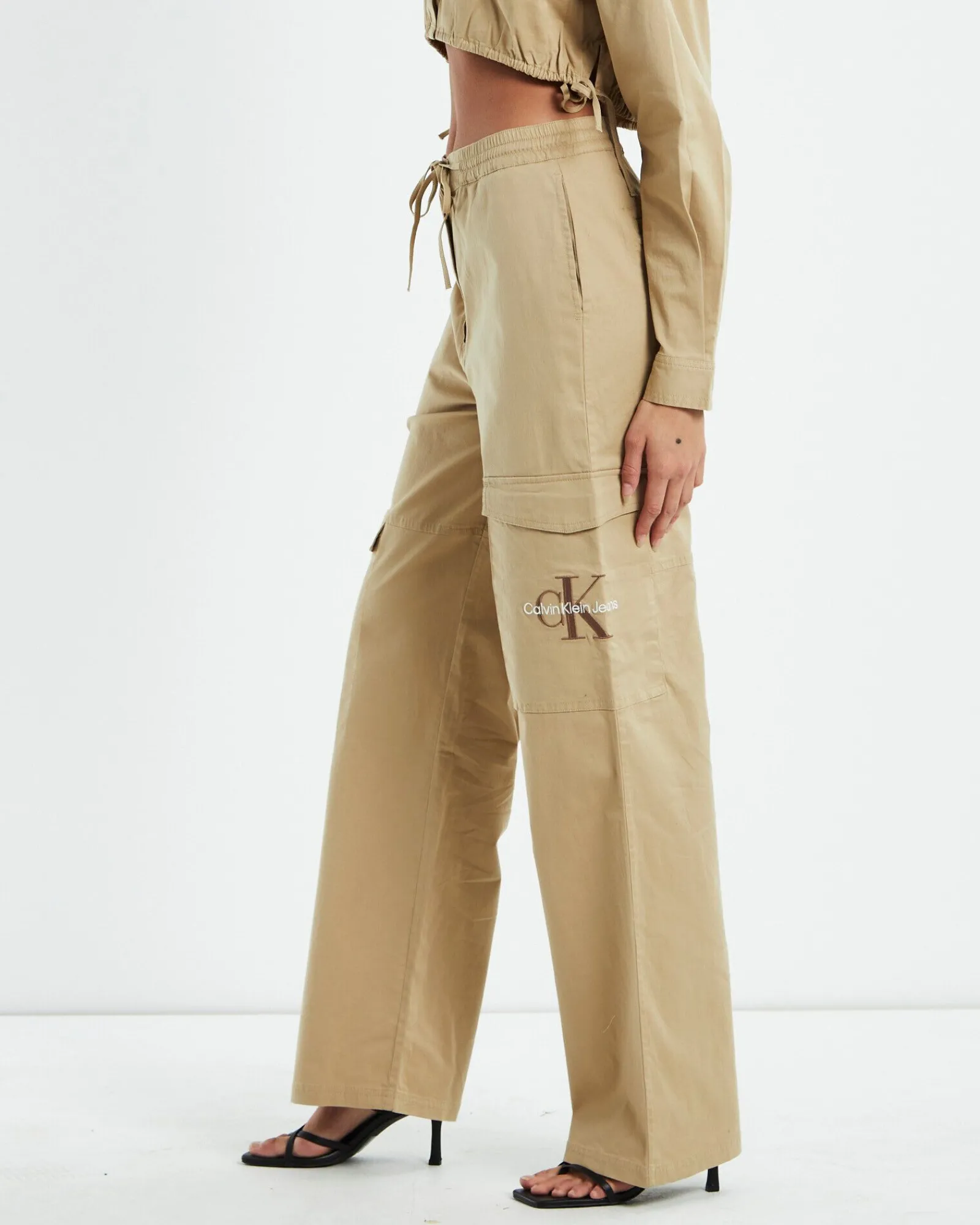 archival_monologo_cargo_p_3.webp Cheap CALVIN KLEIN Archival Monologo Cargo Pants Nude
