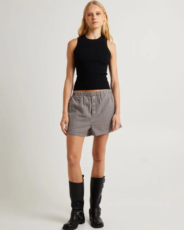 Fashion INSIGHT Artisan Check Boxer Shorts In Assorted