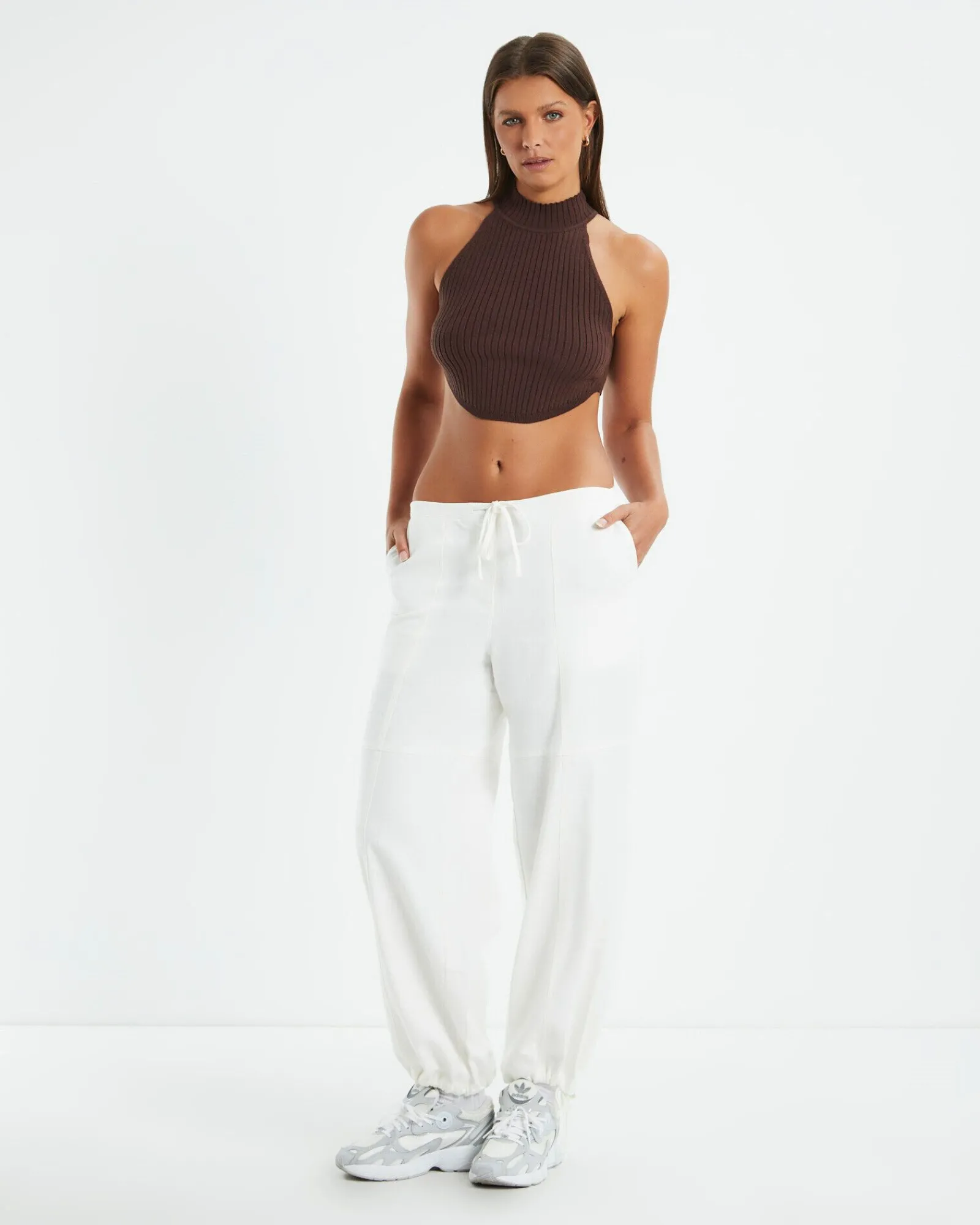 athena_high_neck_knit_top_2.webp Best Sale SUBTITLED Athena High Neck Knit Top Mocha Brown