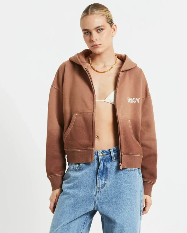 Best INSIGHT Baby Fleece Zip Hoodie In Brown