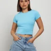 Shop GENERAL PANTS CO. BASICS Baby Tee In Azure Blue