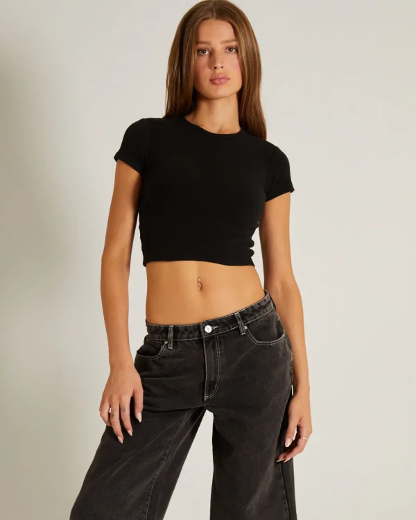 Outlet GENERAL PANTS CO. BASICS Baby Tee In Black