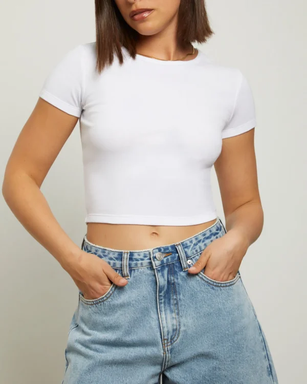 Fashion GENERAL PANTS CO. BASICS Baby Tee In White