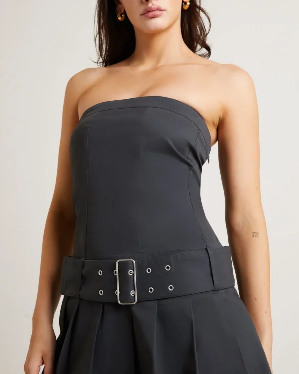 Cheap INSIGHT Bad Habits Kilt Mini Dress In Slate