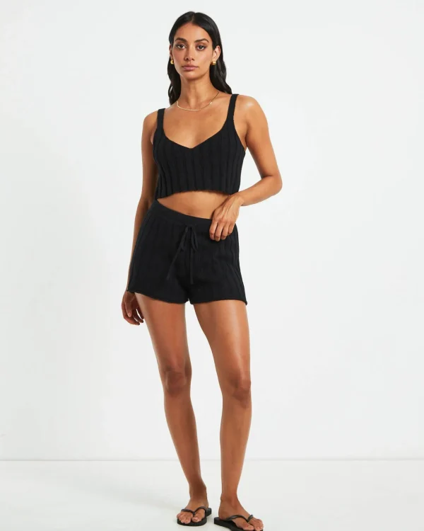Flash Sale SUBTITLED Bambi Knit Shorts In Black