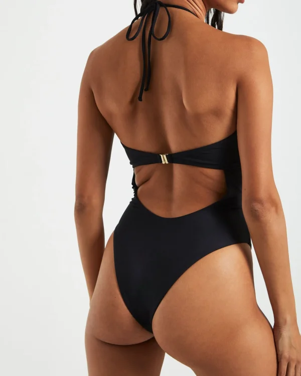 Discount SUBTITLED Bandeau One Piece In Black