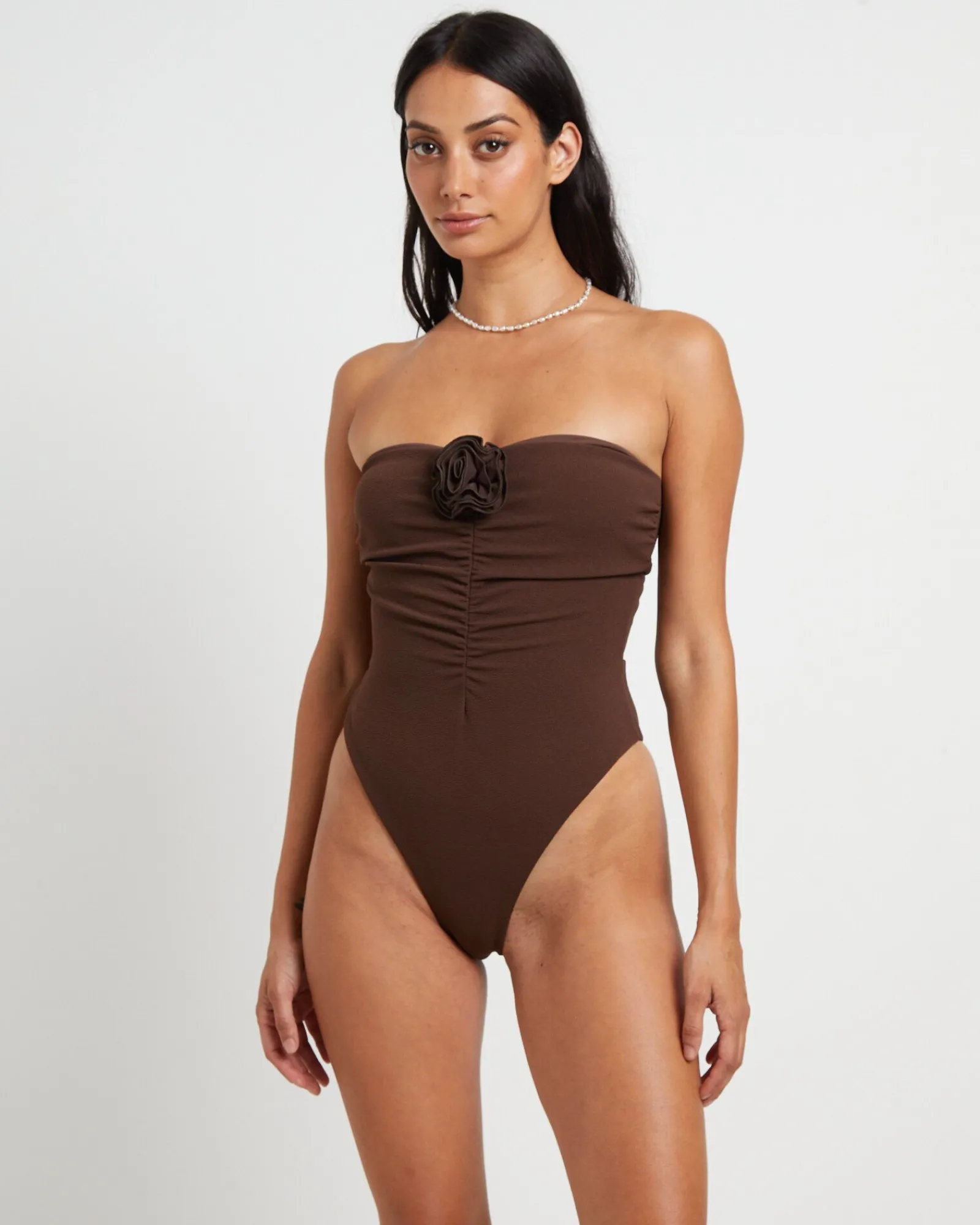 banksy_corsage_one_piece__1.webp Discount SUBTITLED Banksy Corsage One Piece In Chocolate