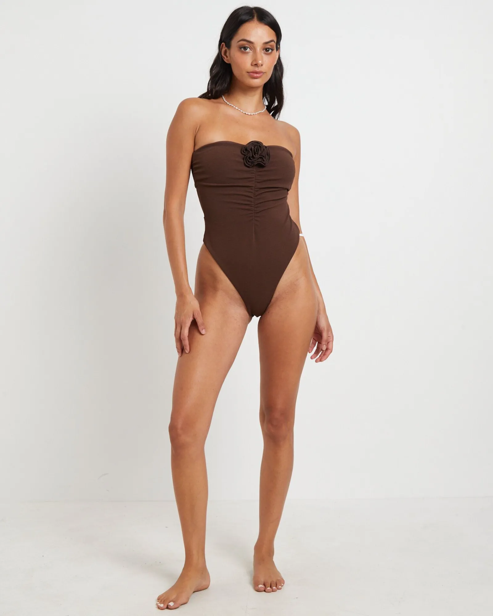 banksy_corsage_one_piece__2.webp Discount SUBTITLED Banksy Corsage One Piece In Chocolate