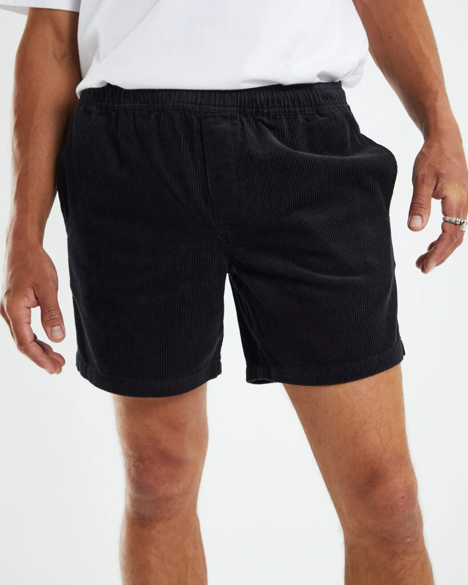 bedford_cord_shorts_black_5.webp Online INSIGHT Bedford Cord Shorts Black