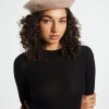 Sale SUBTITLED Belle Beret Biscuit Brown