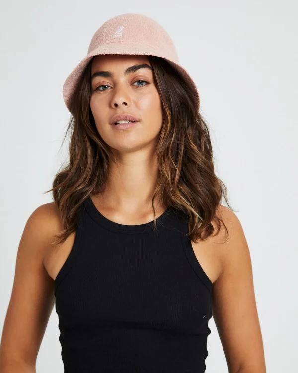 Clearance KANGOL Bermuda Casual Hat Dusty Rose