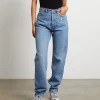 Cheap DR DENIM Beth Jeans Blue Jay Worn Hem