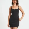 Flash Sale INSIGHT Bittersweet Pointelle Mini Dress In Black