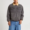 Cheap THE CRITICAL SLIDE SOCIETY Blackbird Denim Jacket Washed Black