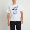 Best Sale LARRIET Blind As A Bat Short Sleeve T-Shirt In White