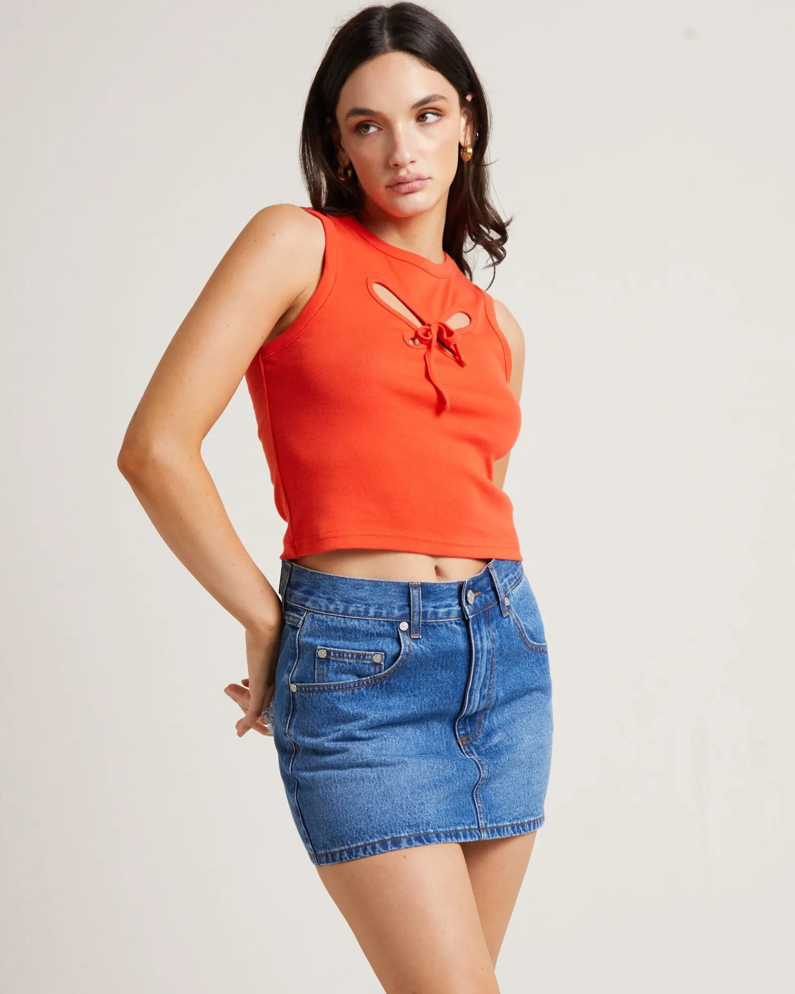 blossom_cut_out_tank_top__0.webp Best INSIGHT Blossom Cut Out Tank Top In Chilli Red