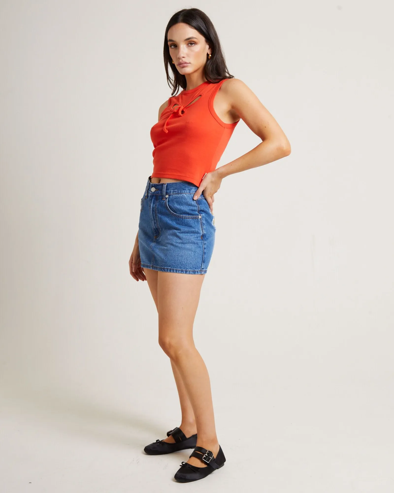 blossom_cut_out_tank_top__3.webp Best INSIGHT Blossom Cut Out Tank Top In Chilli Red