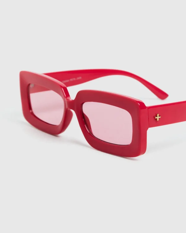 Discount PETA AND JAIN Blurred Sunglasses Raspberry/Rose Tint Lens