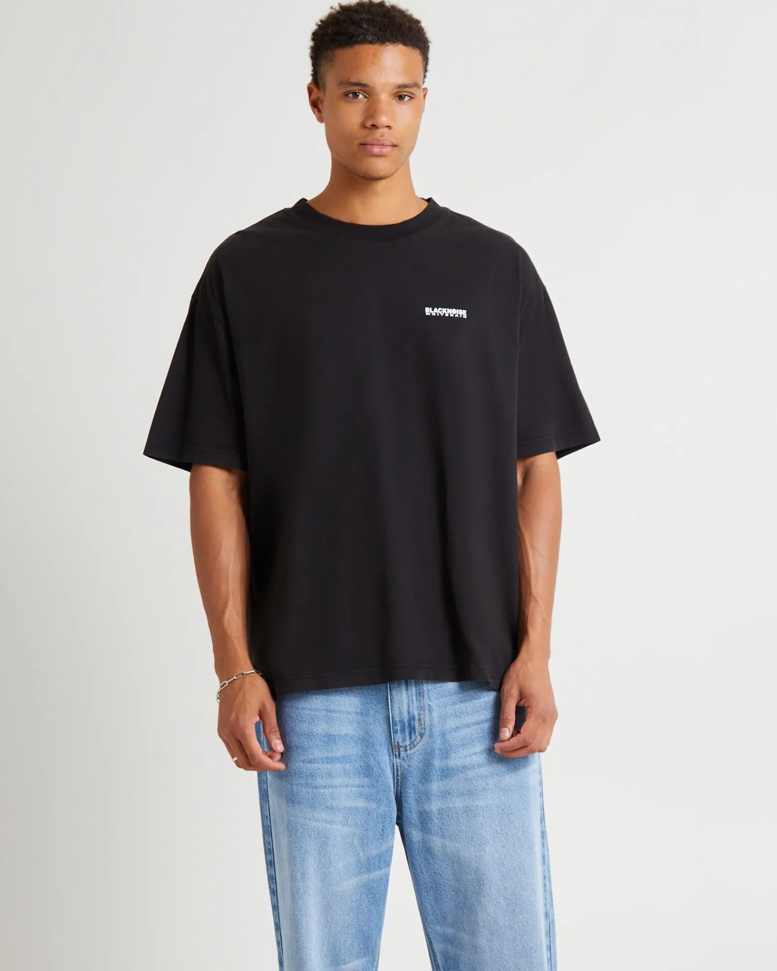 boxer_short_sleeve_tshirt_0.webp Outlet BLACK NOISE WHITE RAIN Boxer Short Sleeve T-Shirt