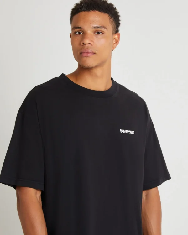 Outlet BLACK NOISE WHITE RAIN Boxer Short Sleeve T-Shirt
