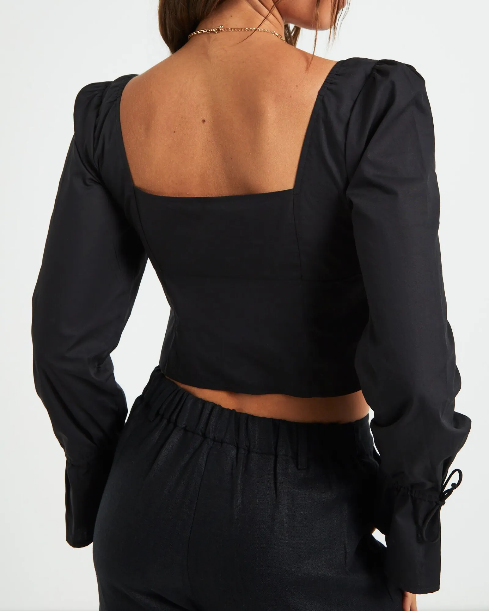 bree_poplin_button_shirt__5.webp Best SUBTITLED Bree Poplin Button Shirt In Black