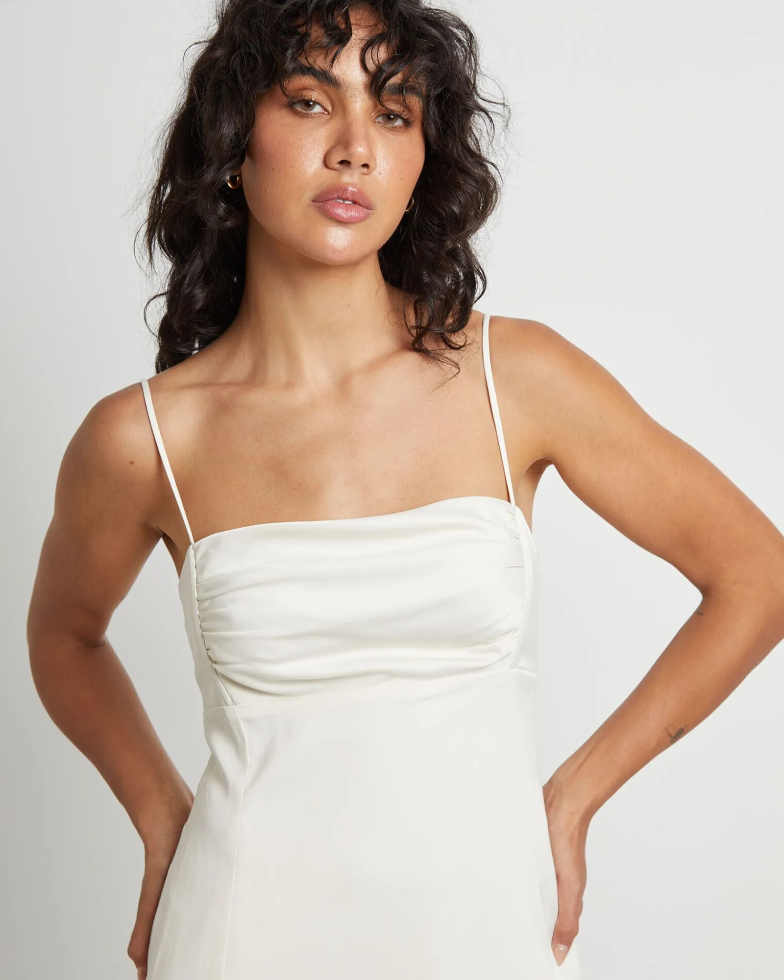 brooke_push_up_mini_slip__4.webp Shop ALICE IN THE EVE Brooke Push Up Mini Slip Dress In Ivory