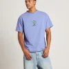 New THE CRITICAL SLIDE SOCIETY Bunched Short Sleeve T-Shirt In Lilac