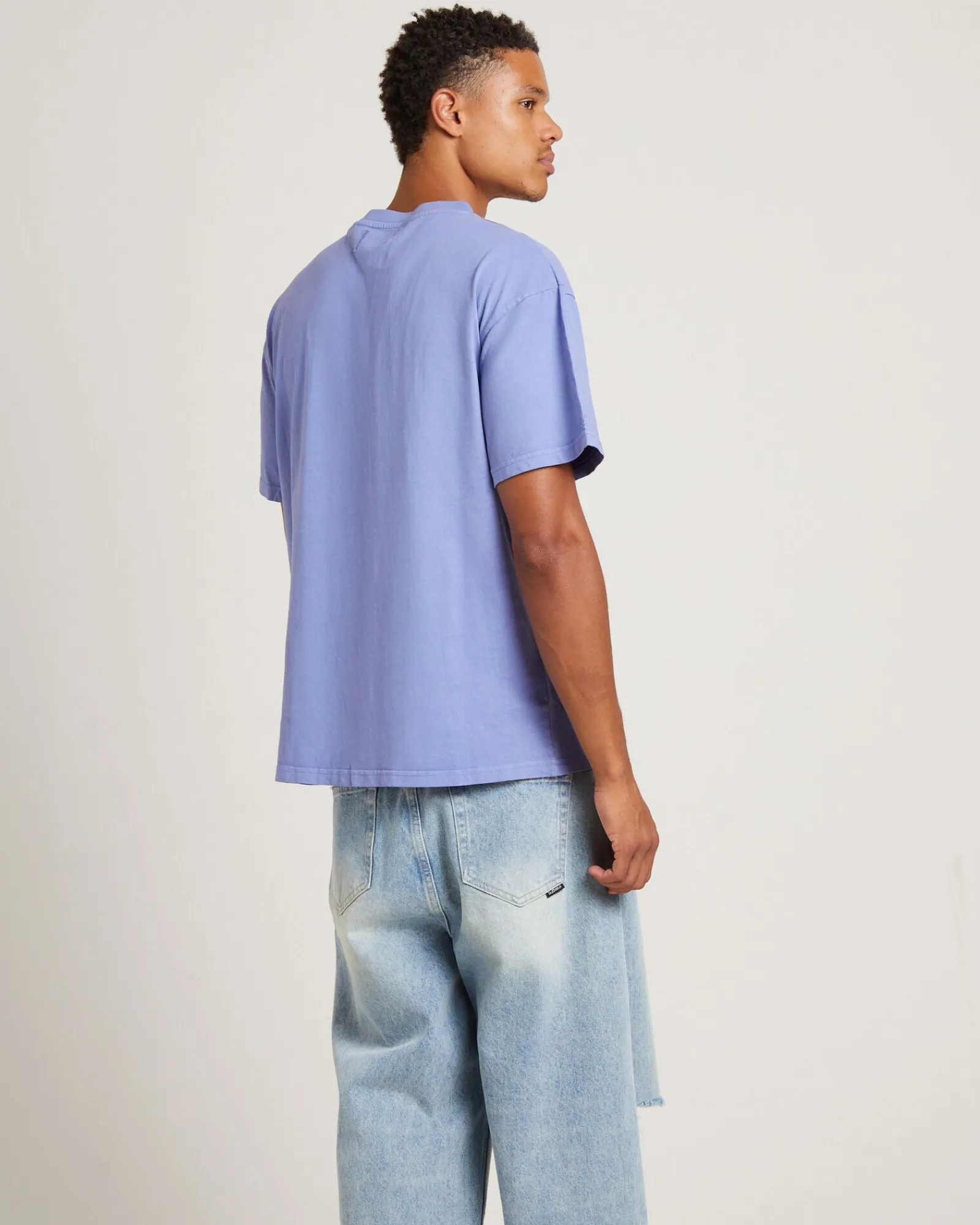 bunched_short_sleeve_tshi_1.webp New THE CRITICAL SLIDE SOCIETY Bunched Short Sleeve T-Shirt In Lilac