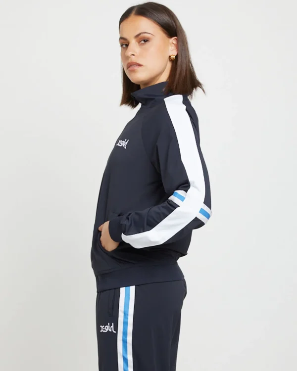 New X GIRL Butterfly Zip Jacket In Black