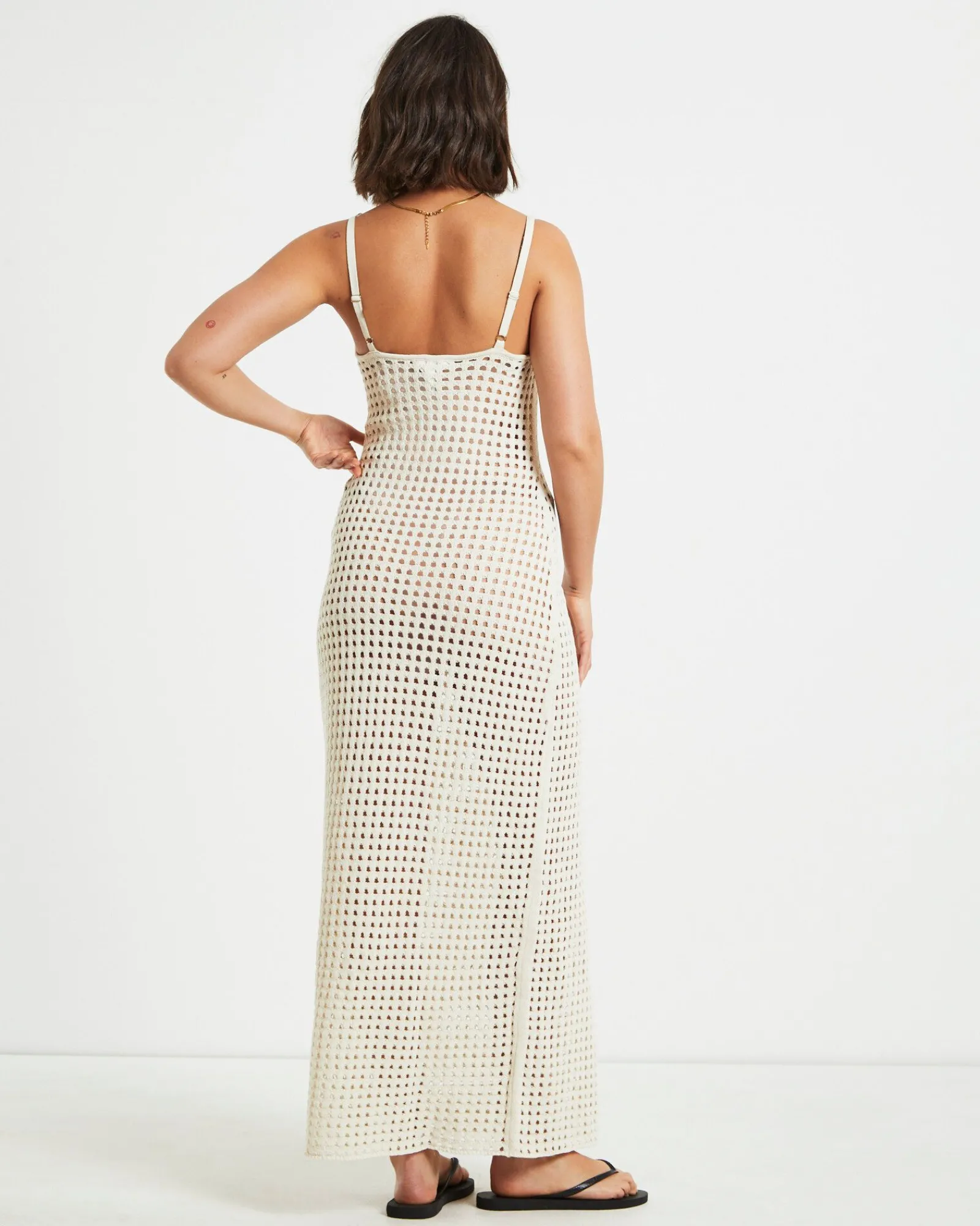 calypso_crochet_midi_dres_1.webp Outlet SUBTITLED Calypso Crochet Midi Dress In Oat