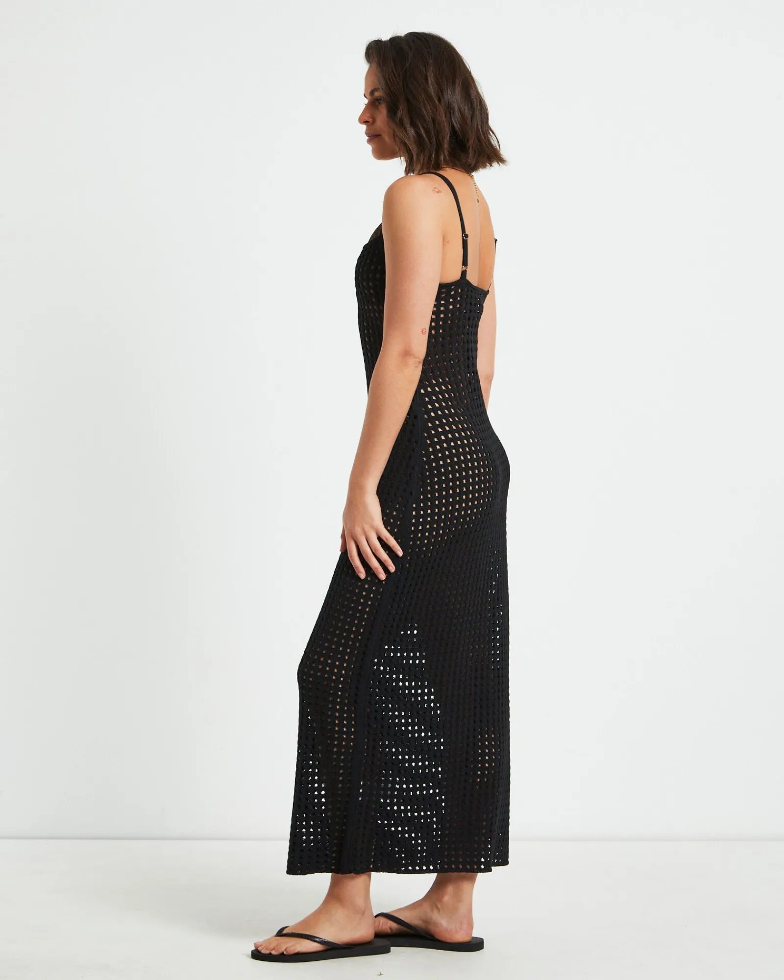calypso_crochet_midi_dres_2-2.webp Store SUBTITLED Calypso Crochet Midi Dress In Black