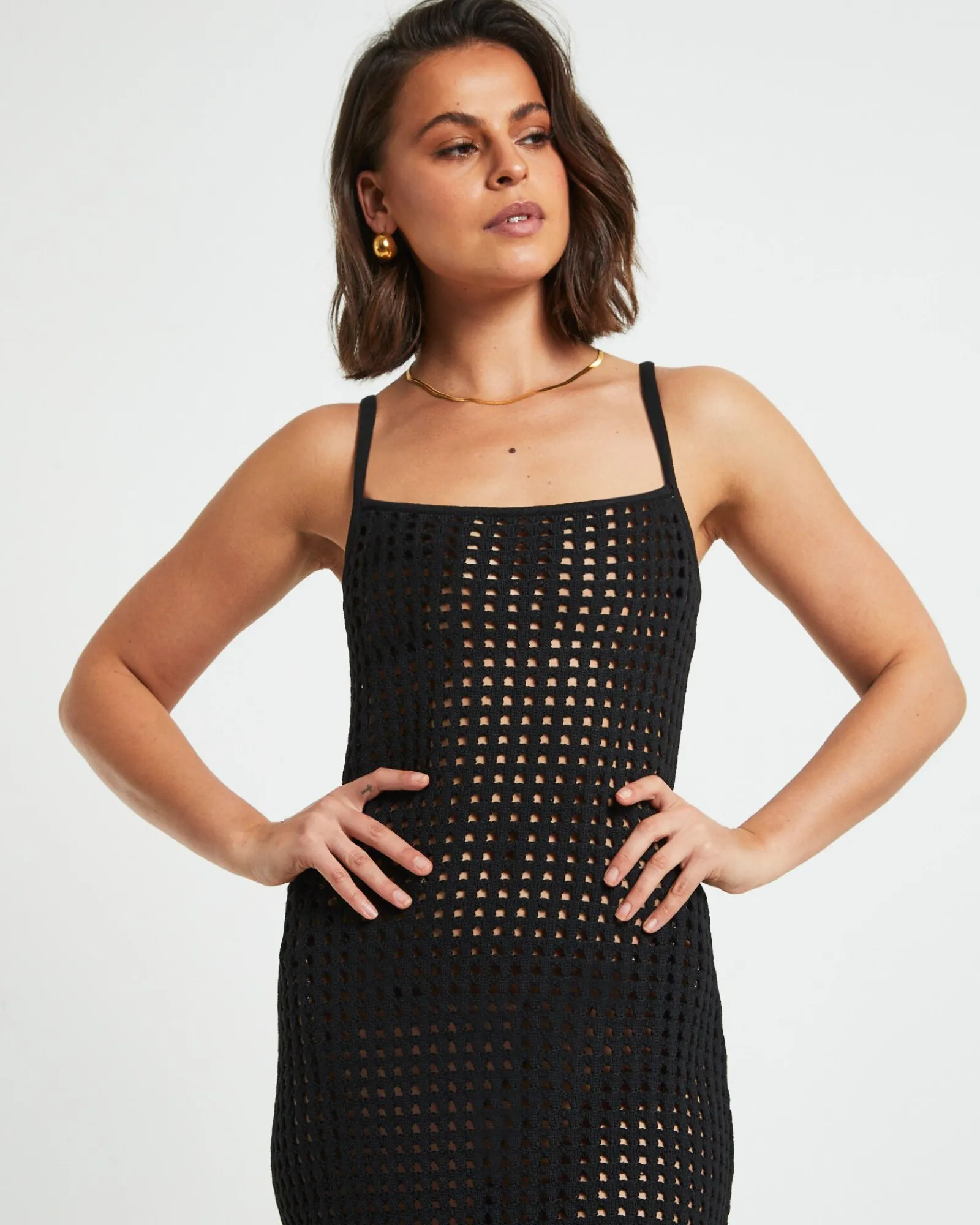 calypso_crochet_midi_dres_4-2.webp Store SUBTITLED Calypso Crochet Midi Dress In Black