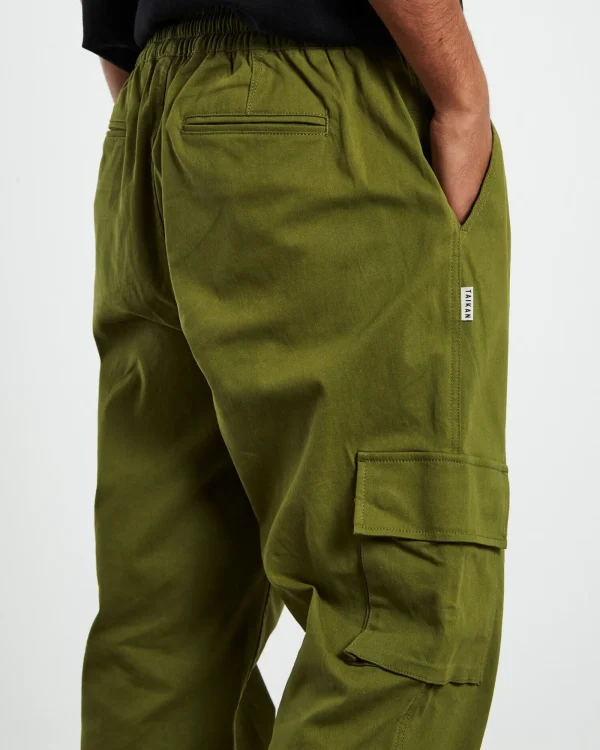 Clearance TAIKAN Cargo Pants Olive Green