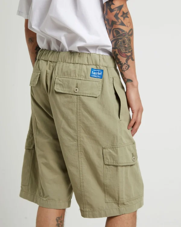 Cheap LARRIET Cargo Shorts In Sage