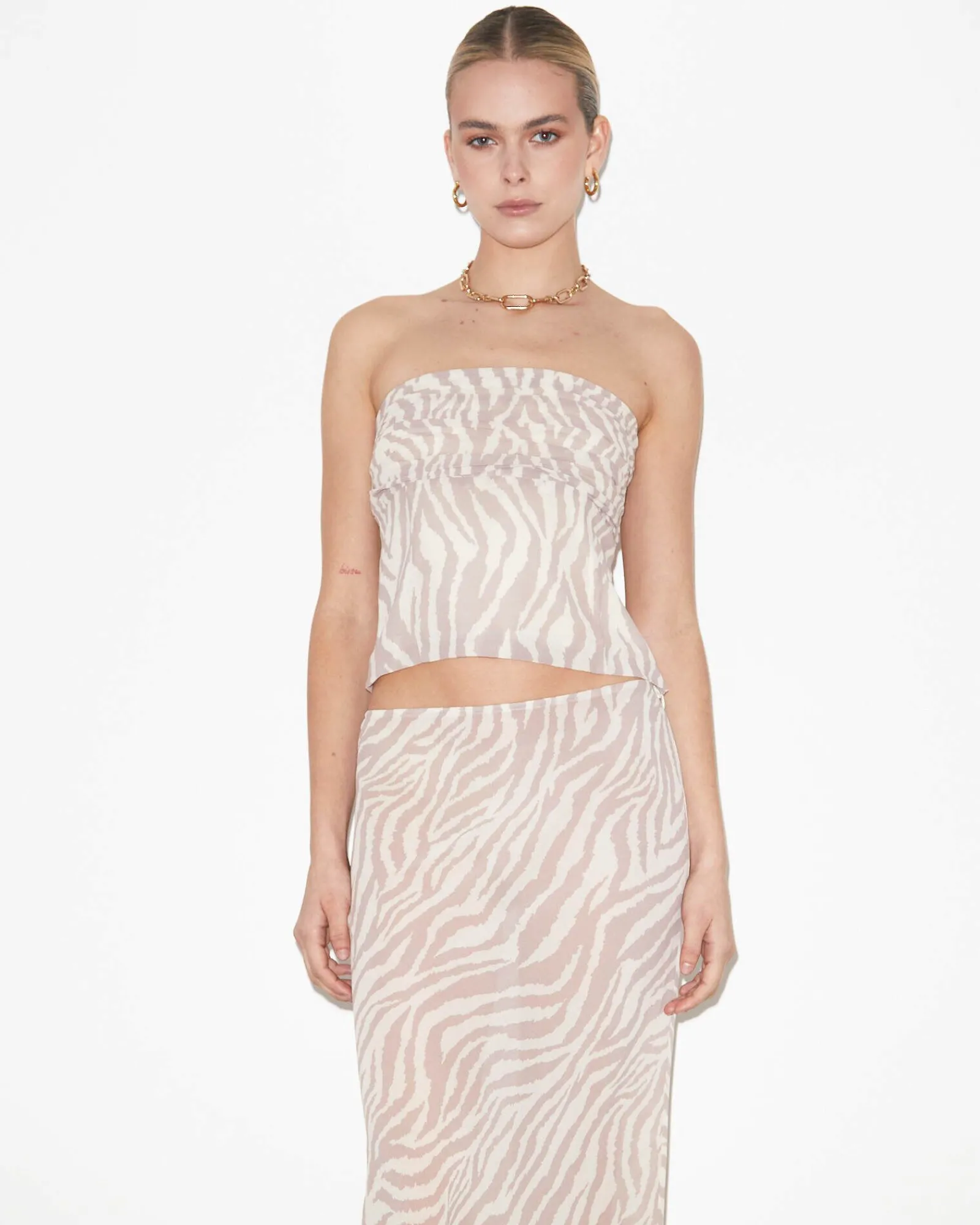 cassie_ruched_corset_top__0.webp Shop STUDIO Cassie Ruched Corset Top In Beige