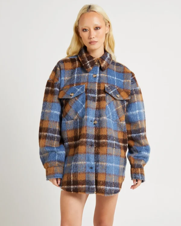Shop SUBTITLED Check Shacket