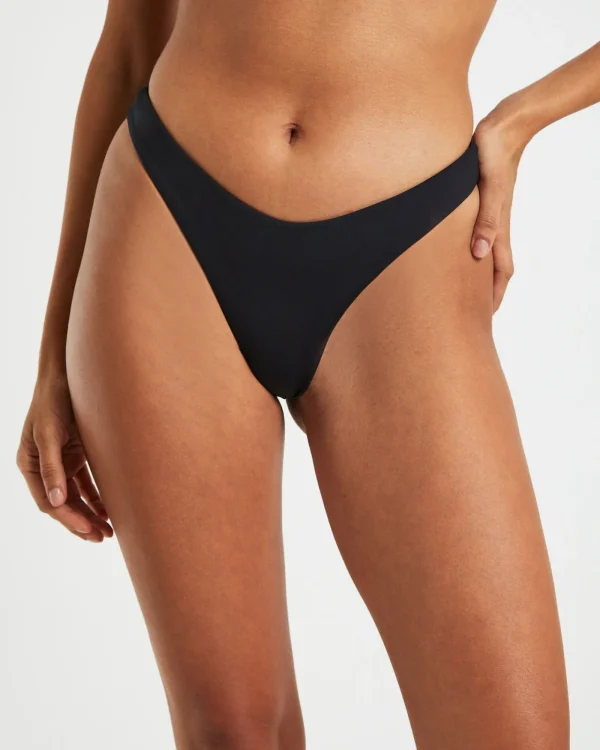 Hot SUBTITLED Cheeky Bikini Bottoms In Black