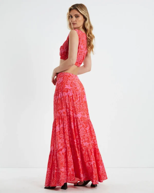 New CHARLIE HOLIDAY Cheyenne Top Tropical Floral