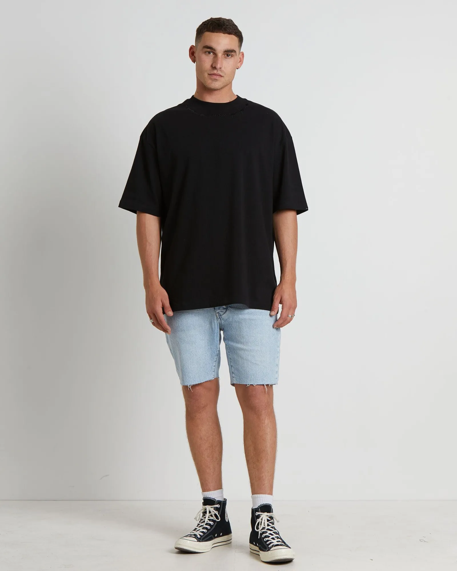 choked_short_sleeve_tshir_2.webp Cheap STANDARD JEAN CO Choked Short Sleeve T-Shirt In Black