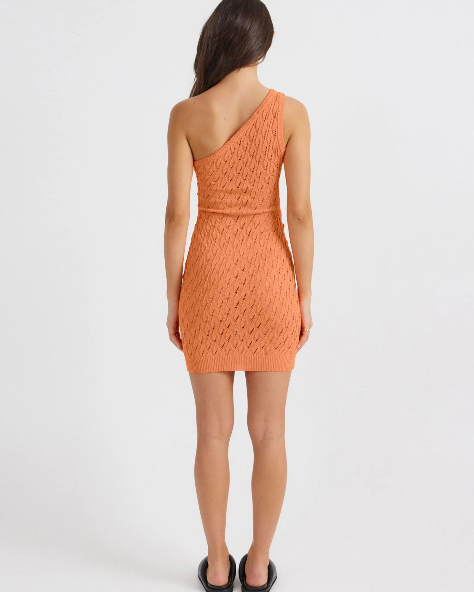 claire_one_shoulder_mini__2.webp Outlet SNDYS Claire One Shoulder Mini Dress In Orange