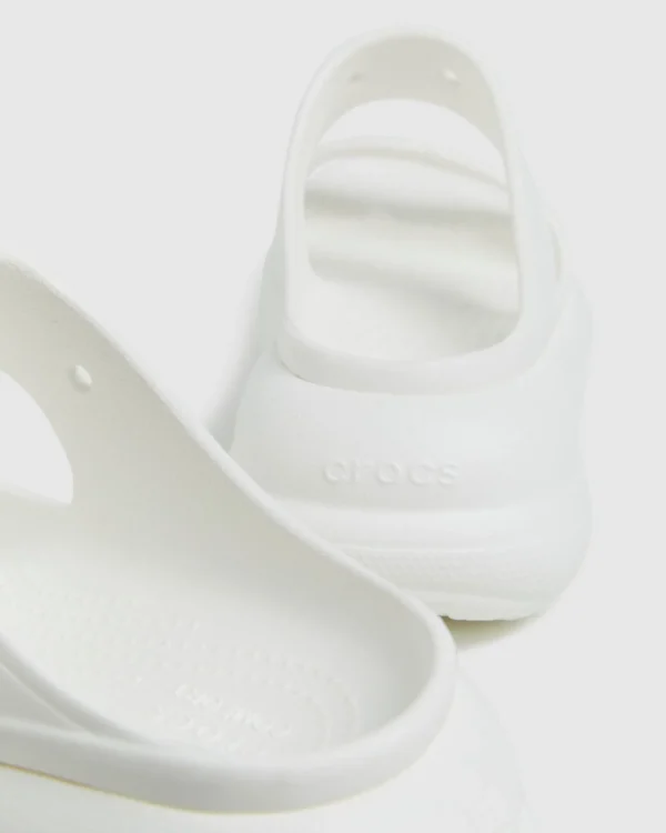 New CROCS Classic Crush Sandals White