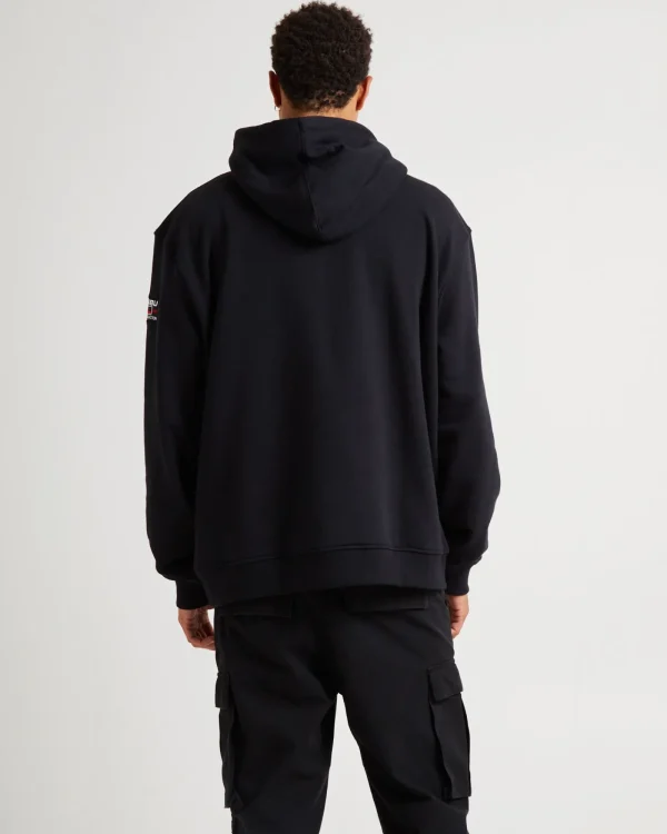 New FUBU Classic Hooded Sweats Black/White